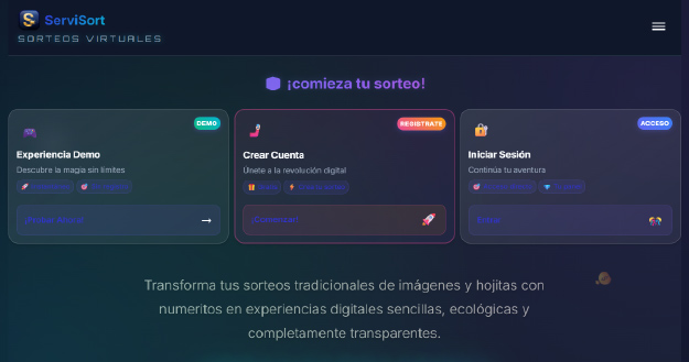 Página web profesional desarrollada para ServiSort - Diseño responsive y optimizado para SEO